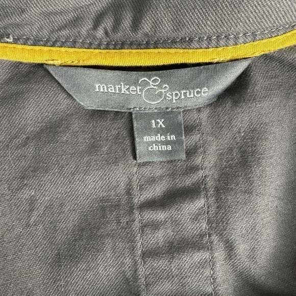 Market & Spruce Charcoal Utility Jacket - Picture 3 of 7